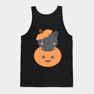 Pumpkin Cat Tank Top